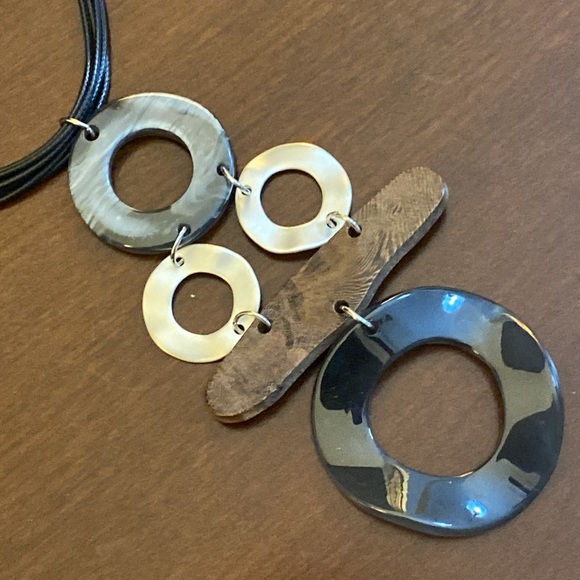 Multiple Strands Cord Necklace - Picture 6 of 7